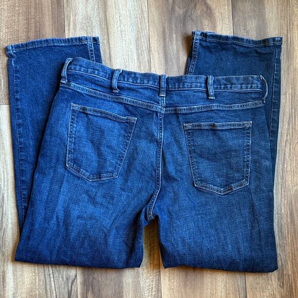 Old Navy Men's Dark Blue Loose Straight Jeans 38 x 30 - Picture 4 of 5